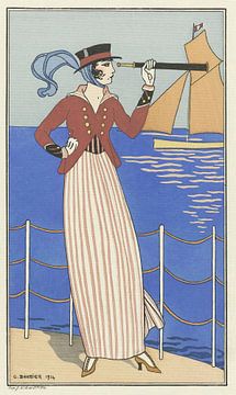 George Barbier - Costume de Yacht (1914) van Peter Balan