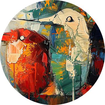 Het Debat van Abstract Schilderij