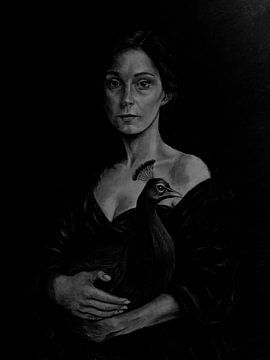 Die Frau und der Pfau von Maus Jacobs