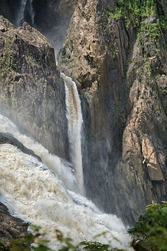 Side view of Barron Falls