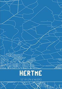 Blueprint | Map | Hertme (Overijssel) by Rezona