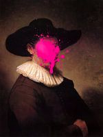 Rembrandt Herman Doomer met roze verf vlek