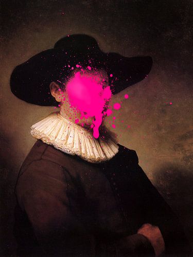 Rembrandt Herman Doomer avec une tache de peinture rose