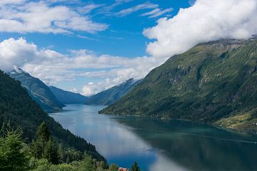 Het prachtige Fjaerlandsfjord in Noorwegen