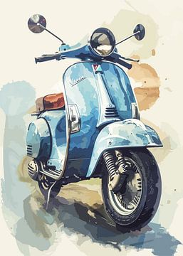 Retro Vespa van Lae