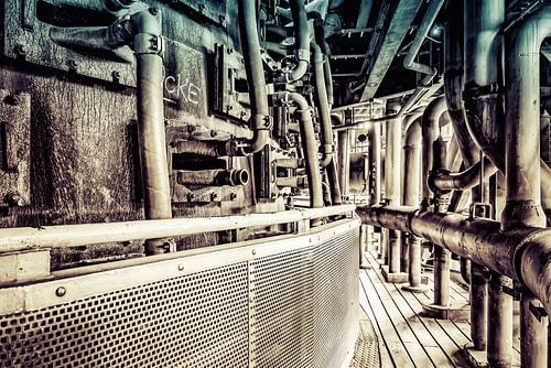 Buizen in verticale symmetrie en vintagelook