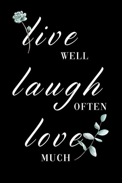 Live Laught Love Poster by Poster Art Shop