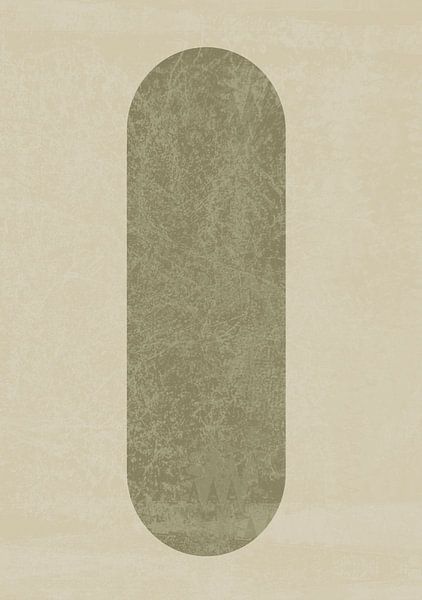Japandi balance abstract in natural colors by Mad Dog Art