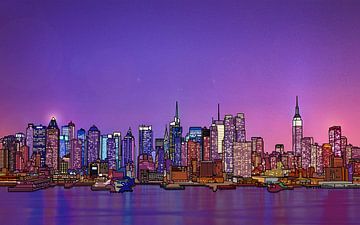 New York city skyline van Alvadela Design & Photography