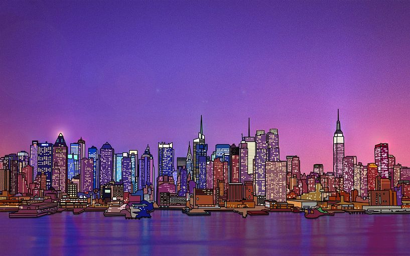 New York city skyline by Alvadela Design & Photography
