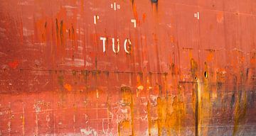 De scheepsromp rauw geleefd van scheepskijkerhavenfotografie