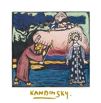 Gusli Speler van Wassily Kandinsky van Peter Balan