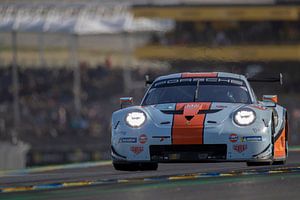 Gulf Racing Porsche 911 RSR, 24 heures du Mans 2019 sur Rick Kiewiet