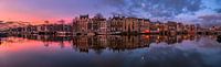 Panorama des Flusses Amstel in Amsterdam, 2018