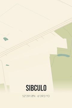 Carte ancienne de Sibculo (Overijssel) sur Rezona