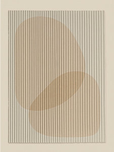 Skandinavisches Design: Minimalistisches, organisches Relief in Sandtönen – 2
