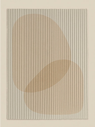 Scandinavian Design: Minimalist organic relief in shades of sand -2 by Studio Pieternel