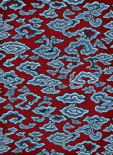 Megamendung-wolkenbatikpatroon