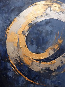Waves of Gold by Abstract Painting