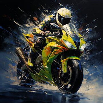 Kawasaki Ninja racer sur TheXclusive Art