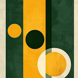 Bauhaus green yellow by Niklas Maximilian