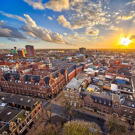 Vue sur la ville de Groningen sur Rudmer Zwerver