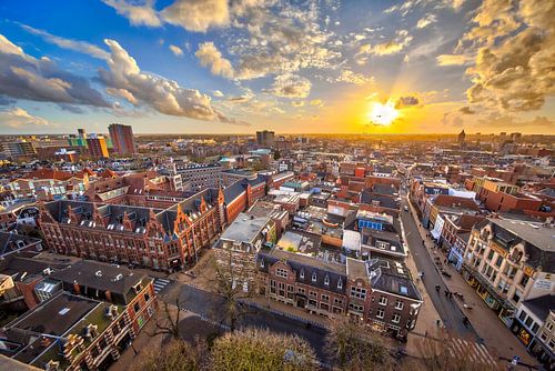 View over Groningen city