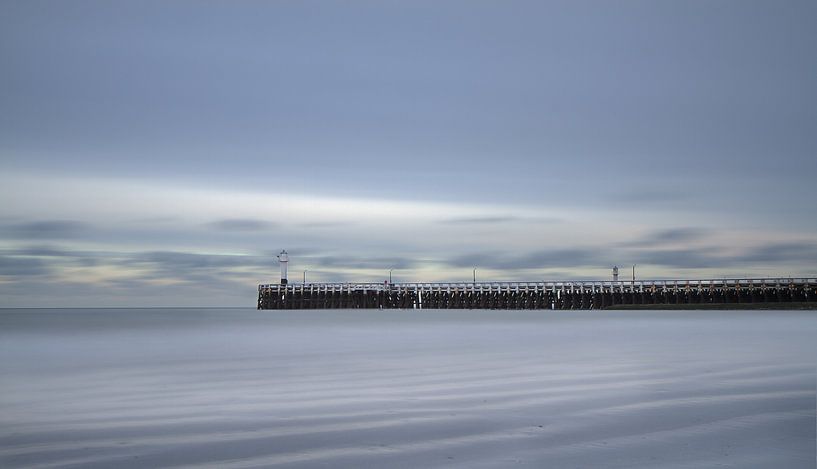 Nieuwpoort - pier - Long exposure  van Ingrid Van Damme fotografie