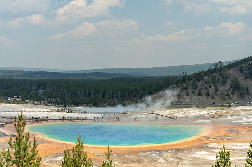 Grand Prismatic Spring, parc national de Yellowstone, États-Unis par Jeroen van Deel