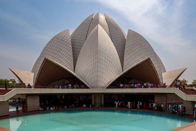 Der Lotus Tempel in Neu Delhi von Roland Brack