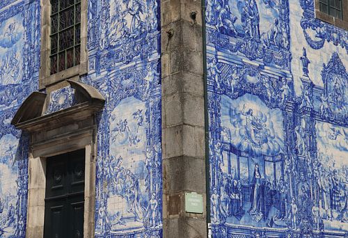 Gekleurd tafereel in Porto, Portugal