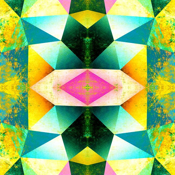 NEON POLYGON DIAMONDS by Pia Schneider
