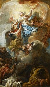 Studie zur Himmelfahrt der Jungfrau Maria, Jean-Baptiste Deshays, 1758