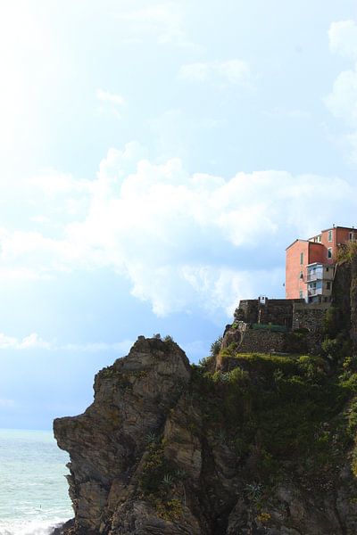 Magnifique paysage à Riomaggiore, Cinque Terre, Italie par Shania Lam