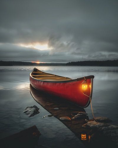 Boat on calm water