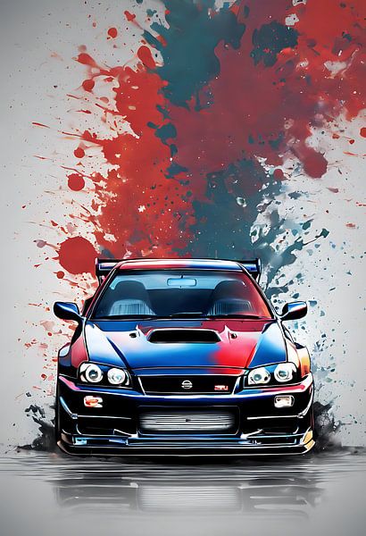 Nissan skylien r34 GTR van kevin gorter