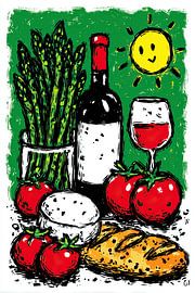 Sunny Picnic by OMG Art