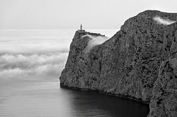 The lighthouse of Cap Formentor in the morning mist - Beautiful Mallorca by Rolf Schnepp
