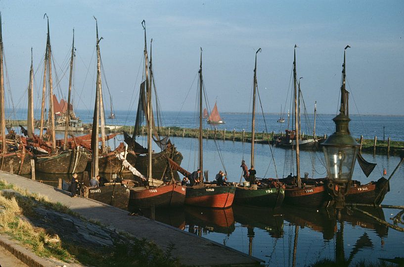 Flotte de pêche Marken années 50 par Jaap Ros
