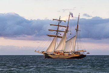 Zeilschip op de Oostzee tijdens de Hanse Sail in Rostock van Rico Ködder