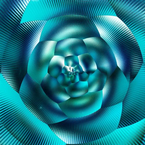 Abstract in blue tones