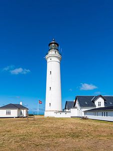 De vuurtoren van Hirtshals Fyr in Denemarken
