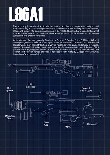 Accuracy Internationale Arctische oorlogvoering (L96A1) Blauwdruk