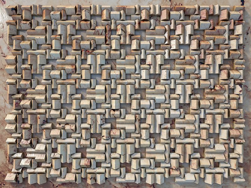 Relief H2 Marmor von Frans Blok - Fotos, Kunst und weitere Wanddekoration