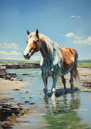 Paarden poster art print 