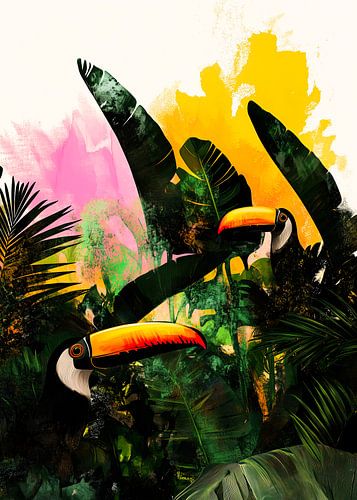 Toekans en jungle van JBJart Justyna Jaszke