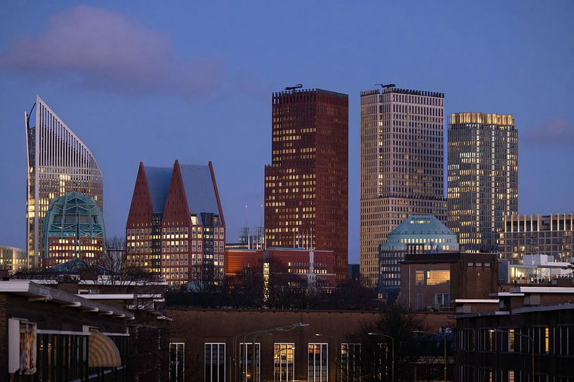Hague skyline before sunset by Piet Hein Schuijff
