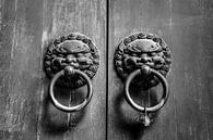 Classic Chinese gate in black and white by Chihong thumbnail