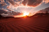 Wadi Rum zonsondergang