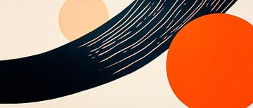 Abstract composition with lines and circles by Poster Art Shop